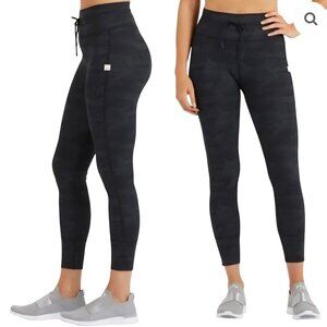 Vuori Daily Leggings Subtle Camo Black Gray Activewear Athleisure Size XL